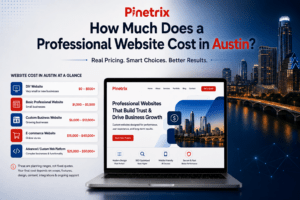 Professional website cost in Austin pricing breakdown with website cost ranges and key factors